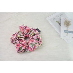 Beautiful Handmade Pink Cherry Blossom Flowers Hair Scrunchy| Soft and High Qual